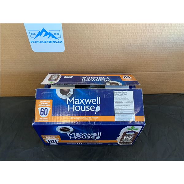 Pack of 45 Maxwell House Pods House Blend Opened Box Kurig