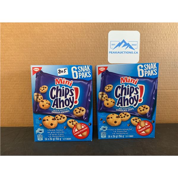 Christie Mini Chips Ahoy 6 Snack Packs 2 Pack