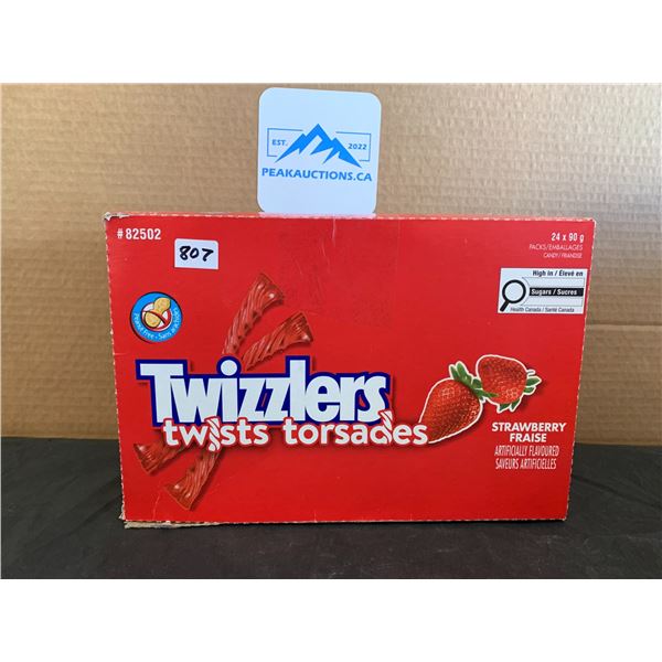 Twizzlers Twists Strawberry 24 Packs x 90g