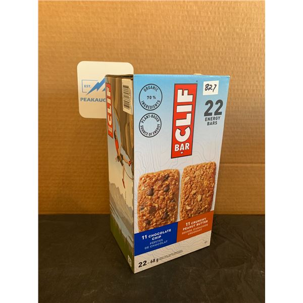Cliff Bar 22 Pack 11 Chocolate Chip 11 Crunchy Peanut Butter