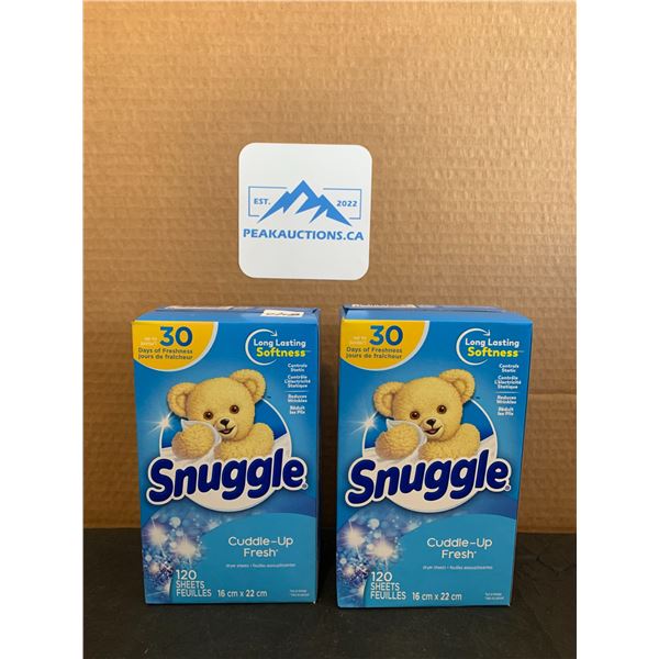 Snuggle Cuddle-Up Fresh Dryer Sheets 120 Sheets 2 Pack