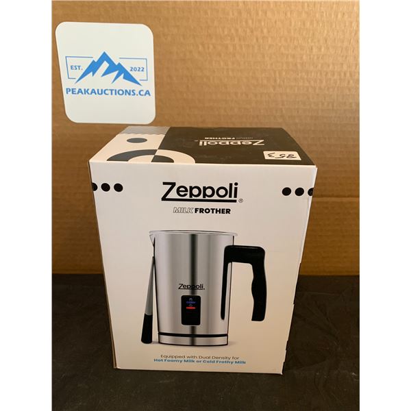 Zeppoli Milk Frother - Equipped With Dual Density Hot Or Cold Frothy Milk