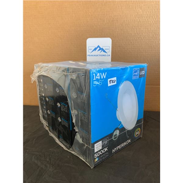 Hyperikon 14w 5-6" 5000k Crystal White Glow LED 4 Pack