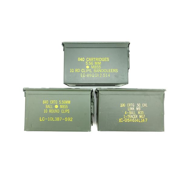 METAL AMMO TIN LOT