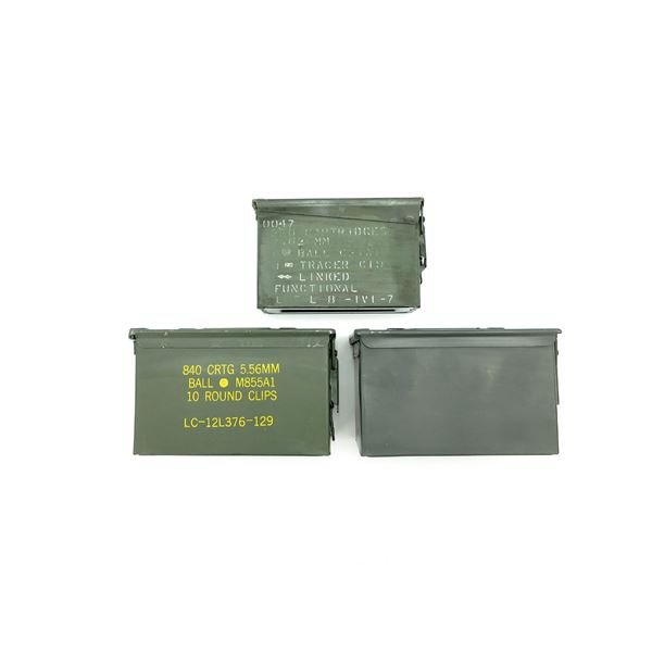 METAL AMMO TIN LOT