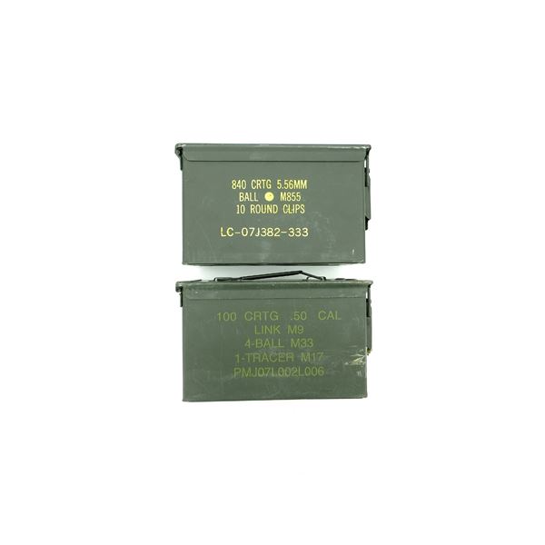 METAL AMMO TIN LOT