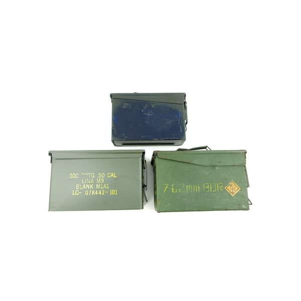 METAL AMMO TIN LOT