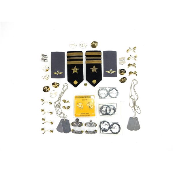 ASSORTED U.S. MILITARY BADGE ETC. LOT