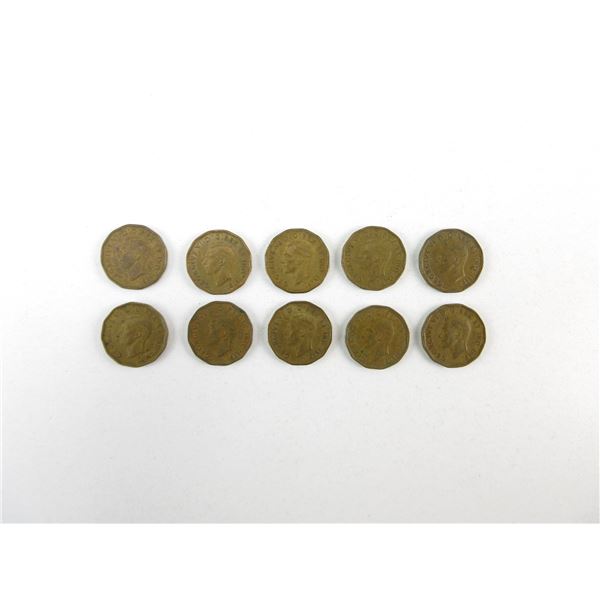 WWII CANADIAN TOMBAC NICKEL LOT