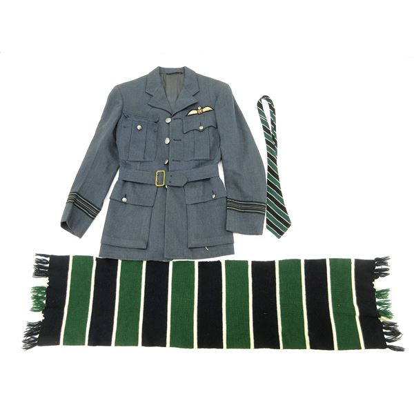 WWII RCAF NAMED TUNIC, ETC. LOT