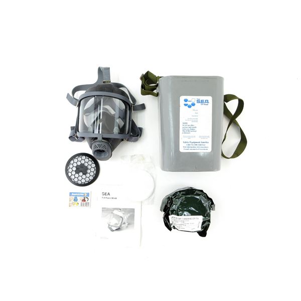 S.E.A. FULL FACE GAS MASK LOT