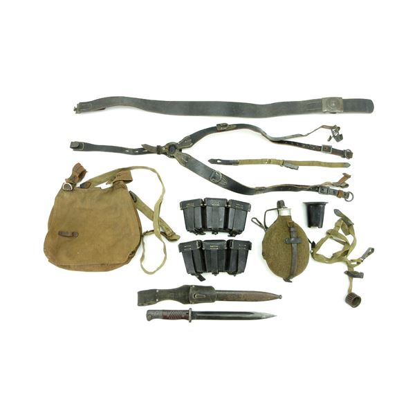 WWII GERMAN LEATHER EQUIPMENT LOT