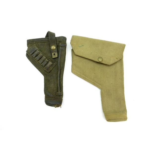 WWII BRITISH ENFIELD P37 HOLSTER LOT