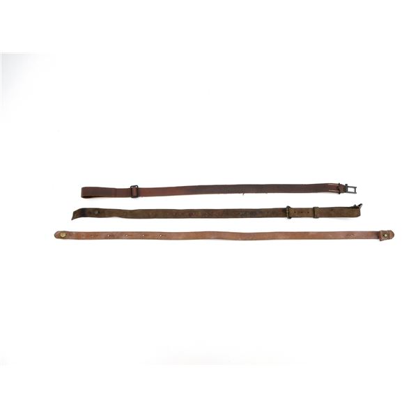 ASSORTED LEATHER MILITARY SLING LOT