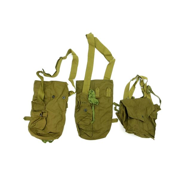 ASSORTED COMBLOC GAS MASK POUCH LOT