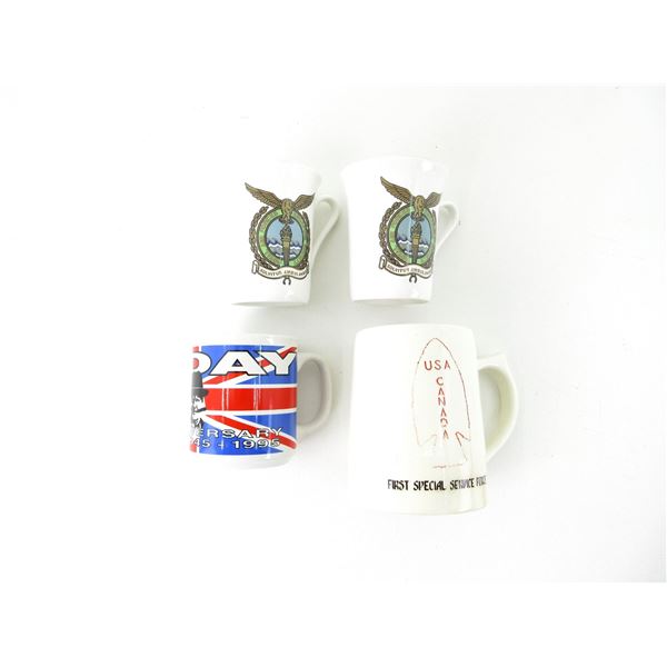 ASSORTED MILITARY COFFEE MUG LOT