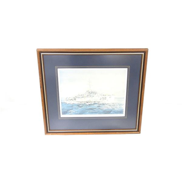 "HMCS GUYSBOROUGH" FRAMED PRINT