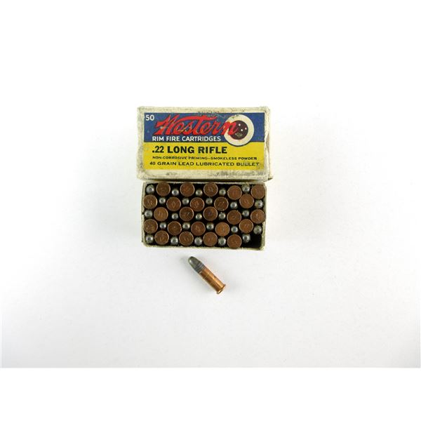 COLLECTIBLE WESTERN .22 LR AMMO LOT
