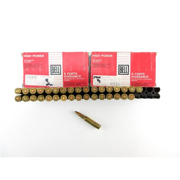COLLECTIBLE BELL .308 WIN AMMO LOT