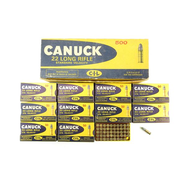 COLLECTIBLE CIL CANUCK .22 LR AMMO LOT