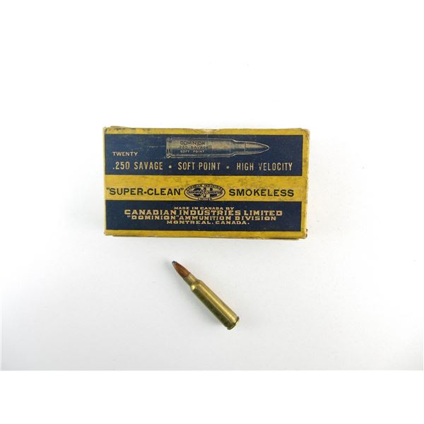 COLLECTIBLE CIL .250 SAV AMMO LOT