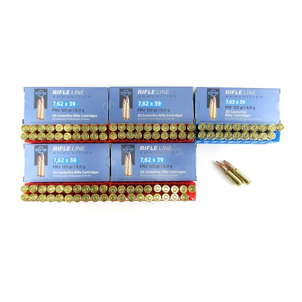 PPU 7.62X39MM AMMO LOT