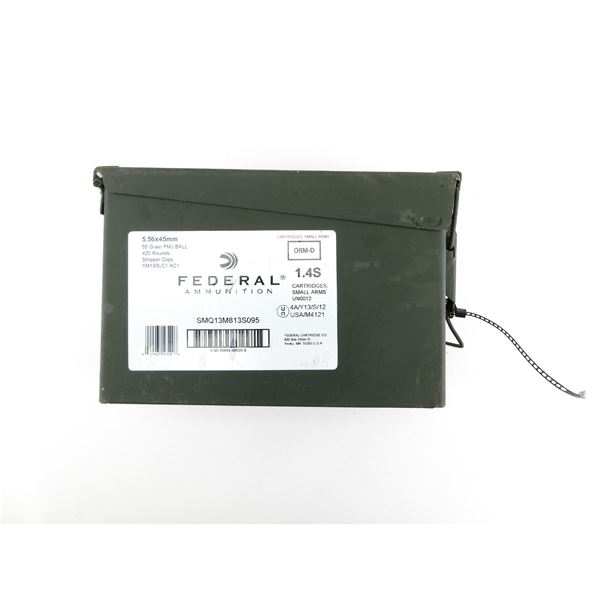 FEDERAL 5.56X45MM AMMO LOT