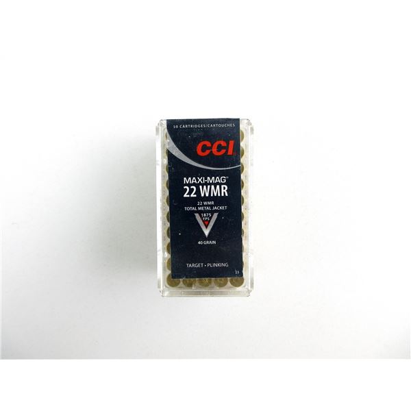 CCI MAXI-MAG .22 WMR AMMO LOT