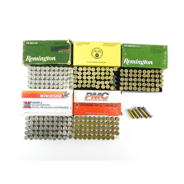 ASSORTED .38 SPL AMMO LOT