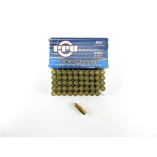 PPU 7.63 MAUSER AMMO LOT