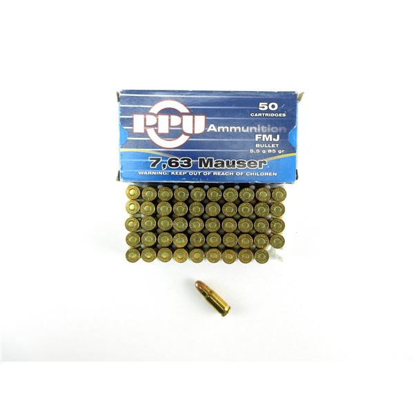 PPU 7.63 MAUSER AMMO LOT
