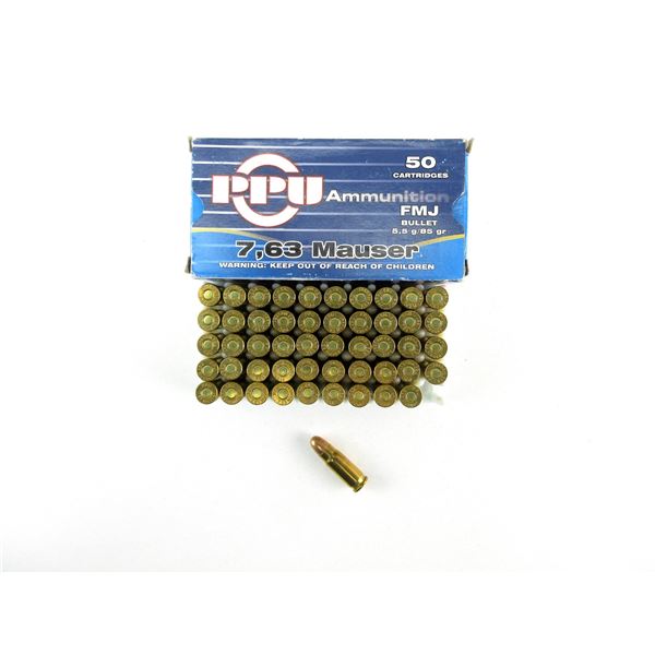 PPU 7.63 MAUSER AMMO LOT