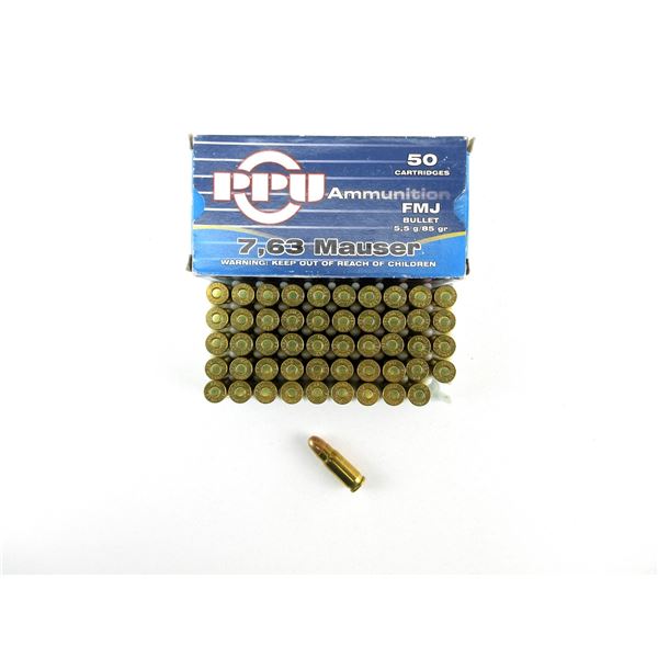 PPU 7.63 MAUSER AMMO LOT