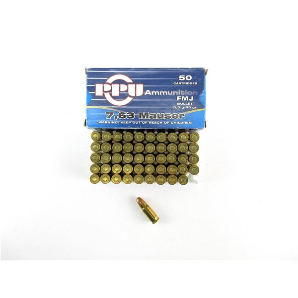 PPU 7.63 MAUSER AMMO LOT