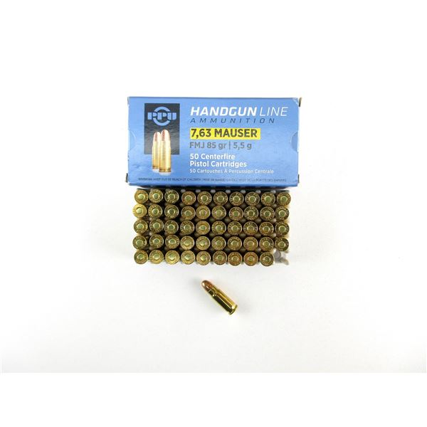 PPU 7.63 MAUSER AMMO LOT