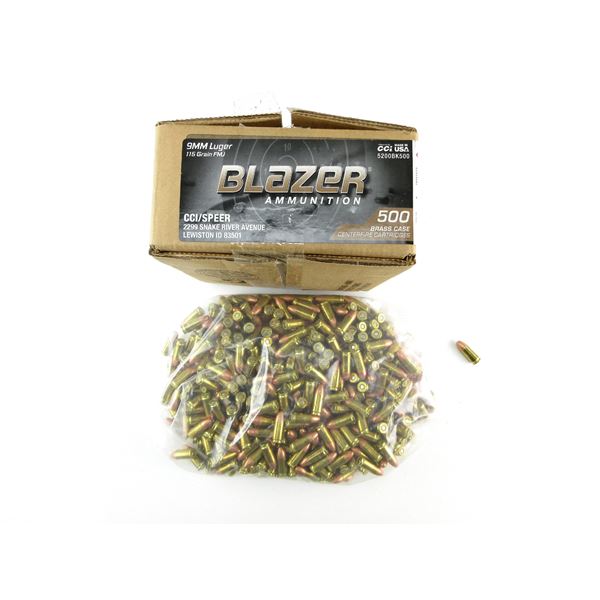 BLAZER 9MM LUGER AMMO LOT