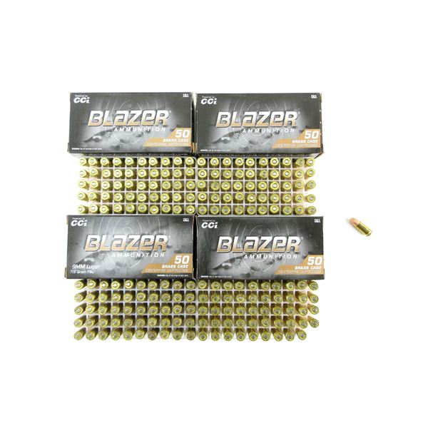 BLAZER 9MM LUGER AMMO LOT