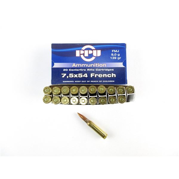 PPU 7.5X54 FRENCH AMMO LOT
