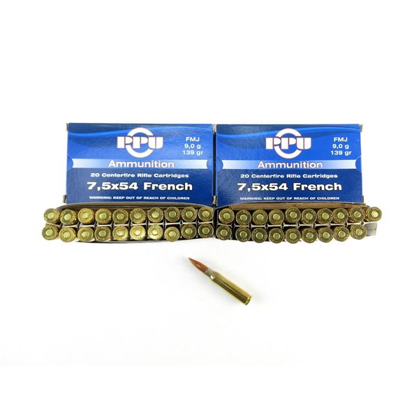 PPU 7.5X54 FRENCH AMMO LOT