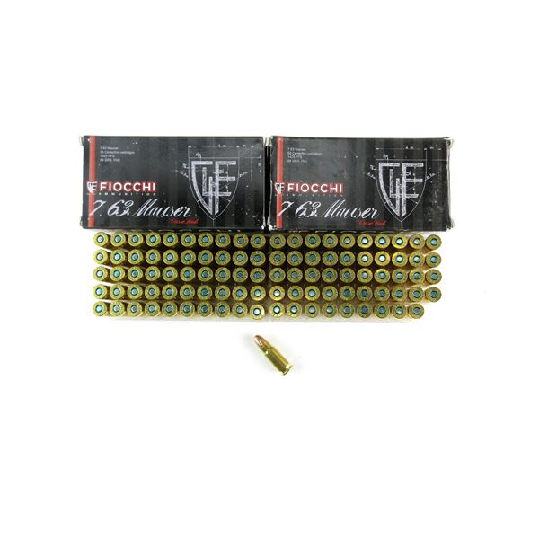 FIOCCHI 7.63 MAUSER AMMO LOT