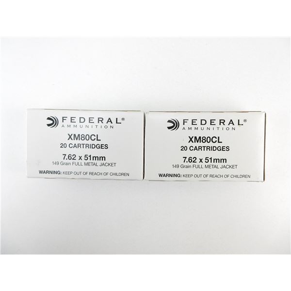 FEDERAL 7.62X51MM AMMO LOT