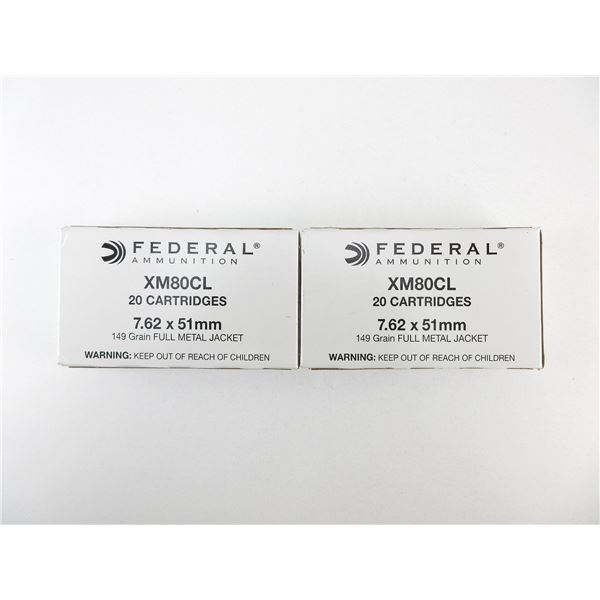FEDERAL 7.62X51MM AMMO LOT