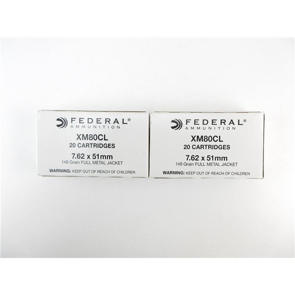 FEDERAL 7.62X51MM AMMO LOT