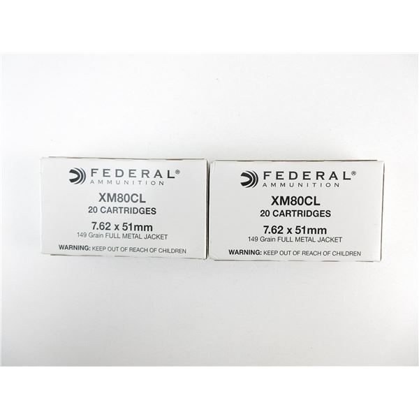 FEDERAL 7.62X51MM AMMO LOT