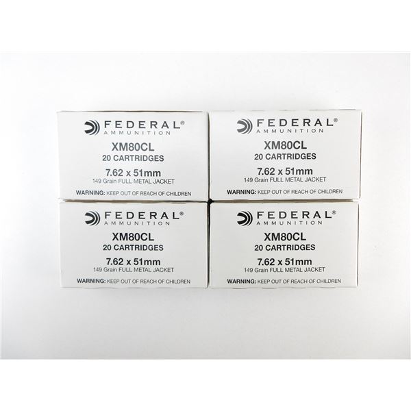 FEDERAL 7.62X51MM AMMO LOT