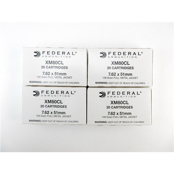 FEDERAL 7.62X51MM AMMO LOT