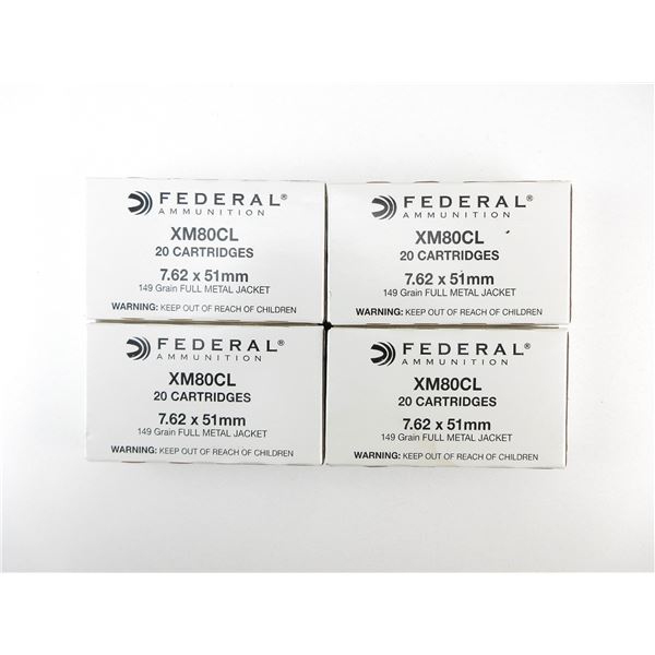 FEDERAL 7.62X51MM AMMO LOT