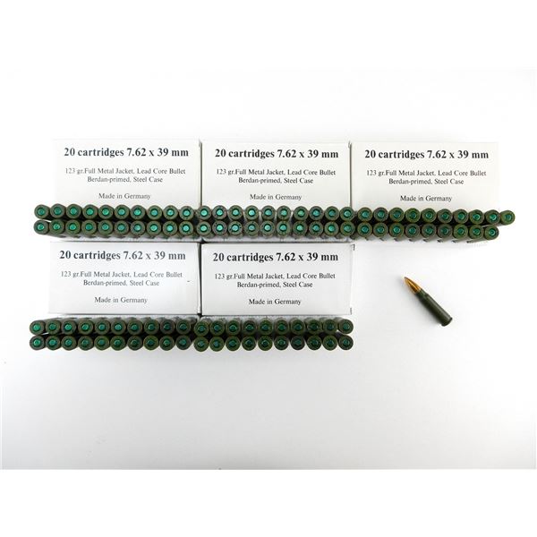 GERMAN MILITARY 7.62X39MM AMMO LOT