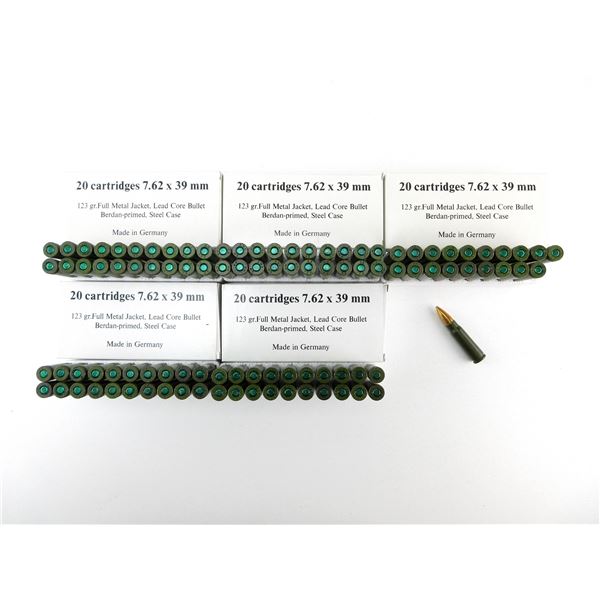 GERMAN MILITARY 7.62X39MM AMMO LOT