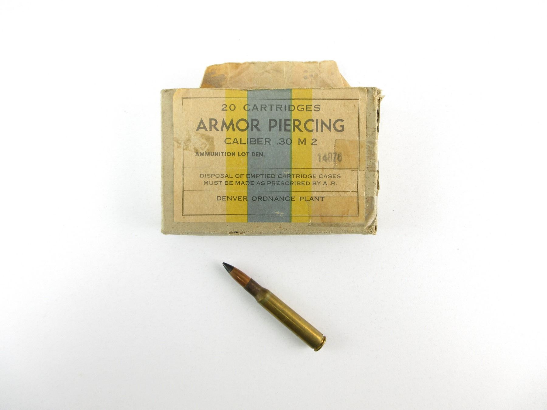 U.S. MILITARY .30 M2 ARMOR PIERCING AMMO LOT